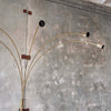 Mid Century Italian Five Arc Brass Floor Lamp