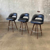 Set of 3 Mid Century Bar Stools