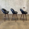 Set of 3 Mid Century Bar Stools