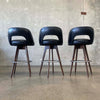 Set of 3 Mid Century Bar Stools