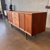 Vintage Walnut Drexel Declaration Double Bay Credenza / Sideboard