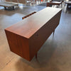 Vintage Walnut Drexel Declaration Double Bay Credenza / Sideboard