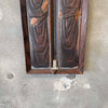 Vintage Embossed Copper Monks Plaque