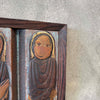 Vintage Embossed Copper Monks Plaque