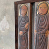 Vintage Embossed Copper Monks Plaque