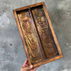 Vintage Embossed Copper Monks Plaque