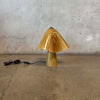 Contemporary Glass Mushroom Table Lamp