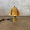 Contemporary Glass Mushroom Table Lamp