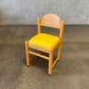 Hank Loewenstein Style Padova Chair With Yellow Leather