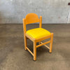 Hank Loewenstein Style Padova Chair With Yellow Leather