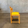 Hank Loewenstein Style Padova Chair With Yellow Leather