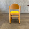 Hank Loewenstein Style Padova Chair With Yellow Leather