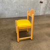 Hank Loewenstein Style Padova Chair With Yellow Leather