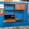 Mid Century Cado Wall Unit With Key "Royal System" Two-Bay By Poul Cadovius