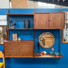 Mid Century Cado Wall Unit With Key "Royal System" Two-Bay By Poul Cadovius