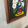 Vintage "The Flower Carrier" Painting In The Style Of Diego Rivera