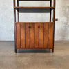 Mid Century Walnut & Rosewood Inlay Shelf Cabinet