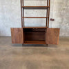 Mid Century Walnut & Rosewood Inlay Shelf Cabinet