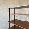 Mid Century Walnut & Rosewood Inlay Shelf Cabinet