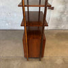 Mid Century Walnut & Rosewood Inlay Shelf Cabinet