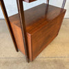 Mid Century Walnut & Rosewood Inlay Shelf Cabinet