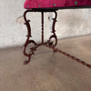 1920's Iron Carved Vanity Bench - New Upholstery