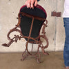 1920's Iron Carved Vanity Bench - New Upholstery