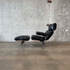 1970s Richard Hersberger Leather Lounge Chair & Ottoman