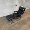 1970s Richard Hersberger Leather Lounge Chair & Ottoman