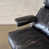 1970s Richard Hersberger Leather Lounge Chair & Ottoman