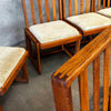 Set of Eight Glenn of California Oak Dining Chairs