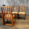 Set of Eight Glenn of California Oak Dining Chairs