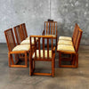 Set of Eight Glenn of California Oak Dining Chairs