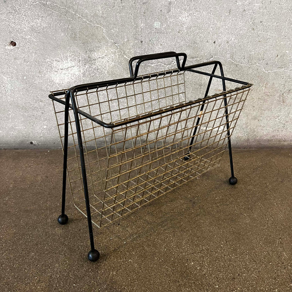 Vintage Mid Century Modern Magazine Rack