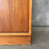 Modern Danish Bookcase with Drop Front Desk - With Working Lights & Key