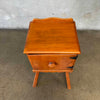 Vintage Solid Maple Nightstand