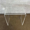 Vintage Lucite Side Table #1