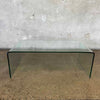 Vintage Bent Glass Coffee Table