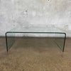 Vintage Bent Glass Coffee Table