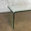 Vintage Bent Glass Coffee Table