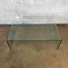 Vintage Bent Glass Coffee Table