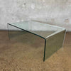 Vintage Bent Glass Coffee Table