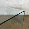 Vintage Bent Glass Coffee Table