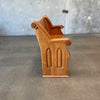 Vintage Oak Church Pew Bench