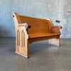 Vintage Oak Church Pew Bench