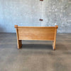 Vintage Oak Church Pew Bench