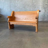 Vintage Oak Church Pew Bench