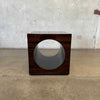 Rosewood Cube Side Table