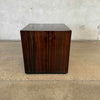 Rosewood Cube Side Table