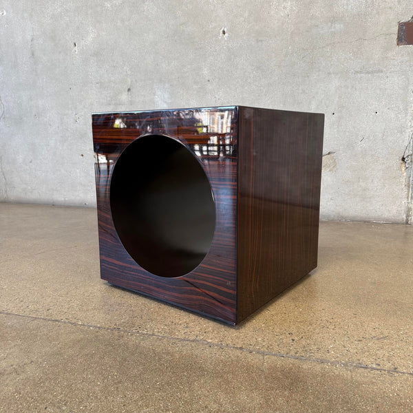 Rosewood Cube Side Table